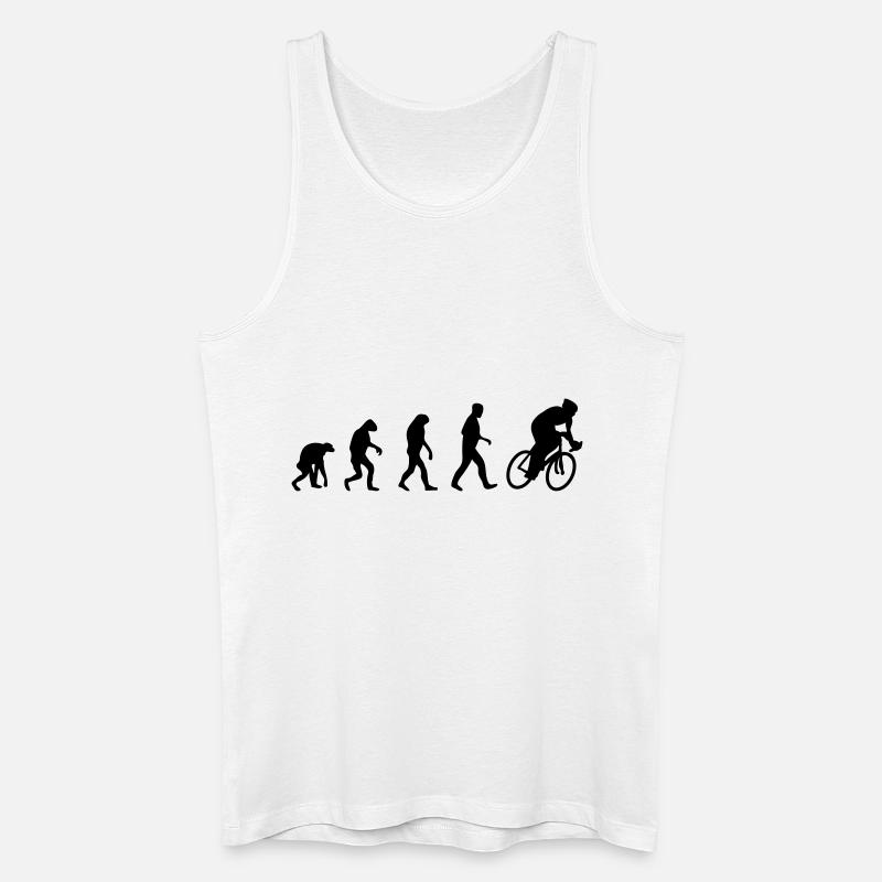 radsport evolution - Männer Bio Tank Top - Weiß