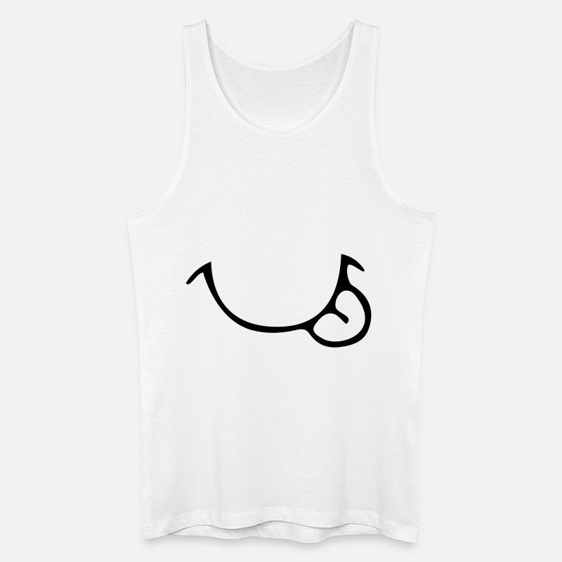 Yummy Mouth - Männer Bio Tank Top - Weiß