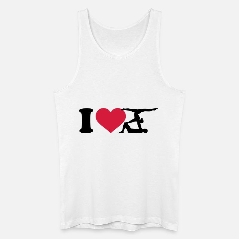 Akrobatik - Männer Bio Tank Top - Weiß