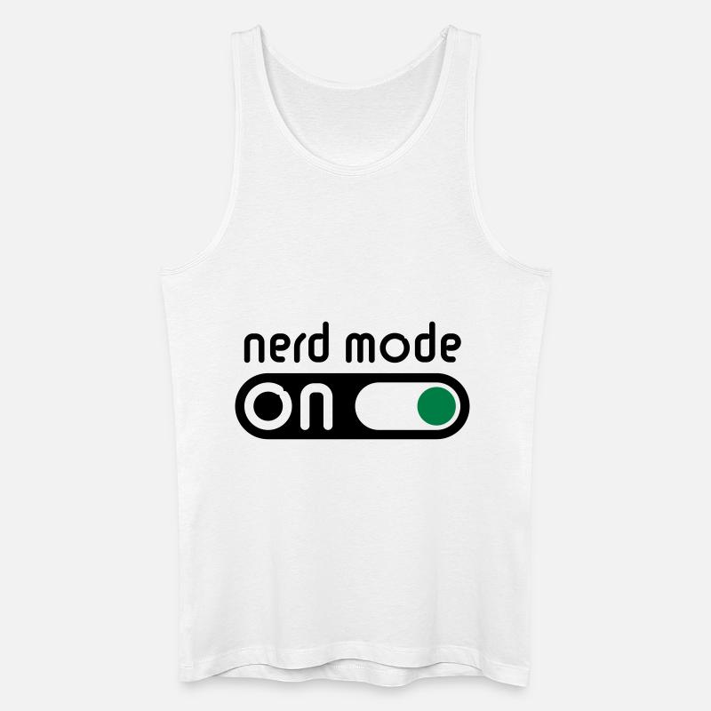 Nerd Mode On (Geek / Computerfreak) - Männer Bio Tank Top - Weiß