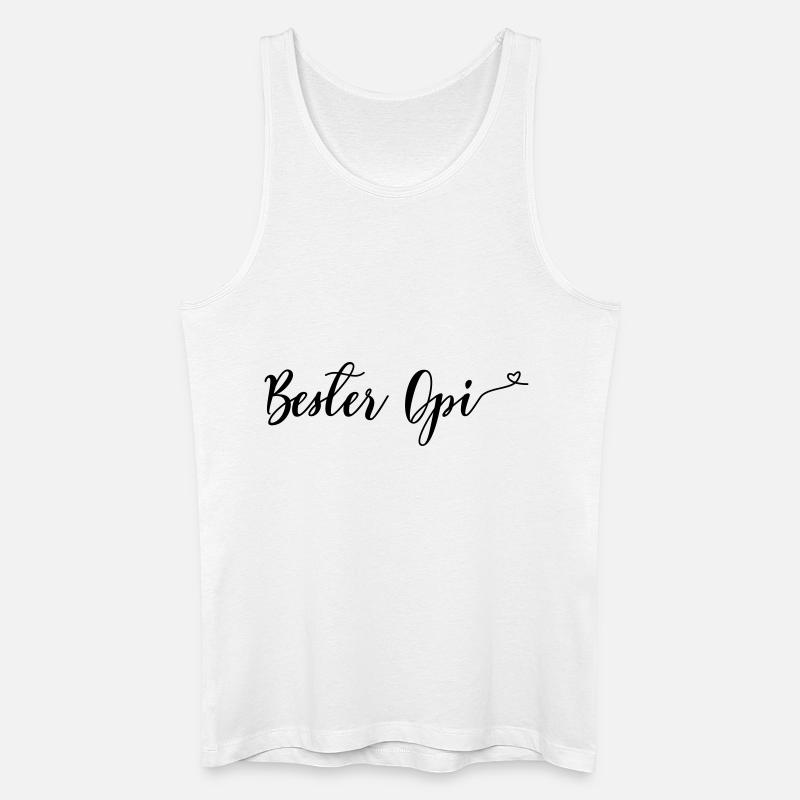 bester_opi - Männer Bio Tank Top - Weiß