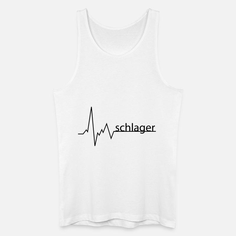 schlager - Männer Bio Tank Top - Weiß