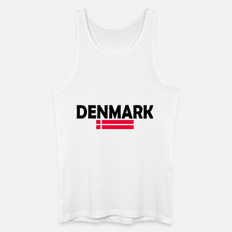 Dänemark - Männer Bio Tank Top - Weiß