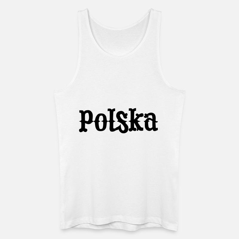 Polska Poland - Männer Bio Tank Top - Weiß