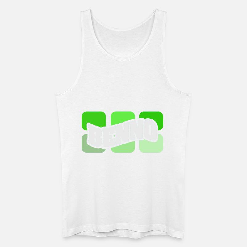 Name Benno - Männer Bio Tank Top - Weiß