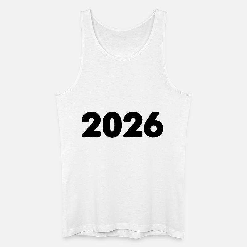 2026 - Männer Bio Tank Top - Weiß