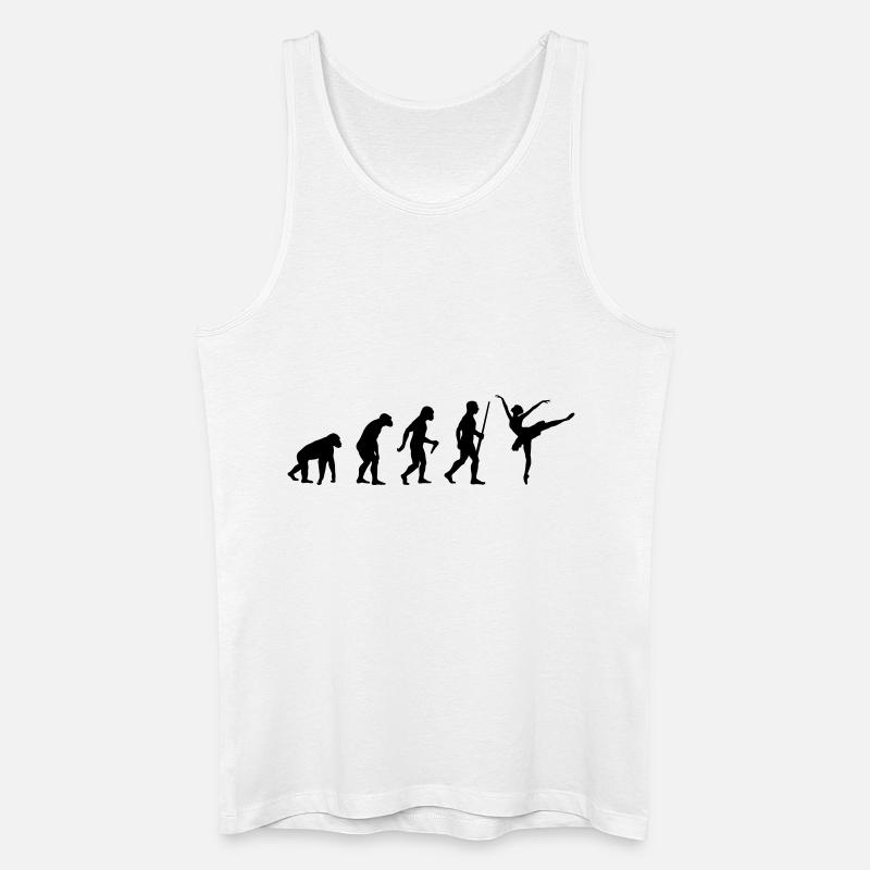 Ballett Evolution - Männer Bio Tank Top - Weiß