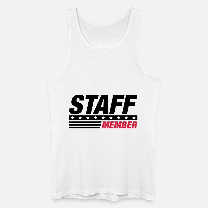 staff - Männer Bio Tank Top - Weiß
