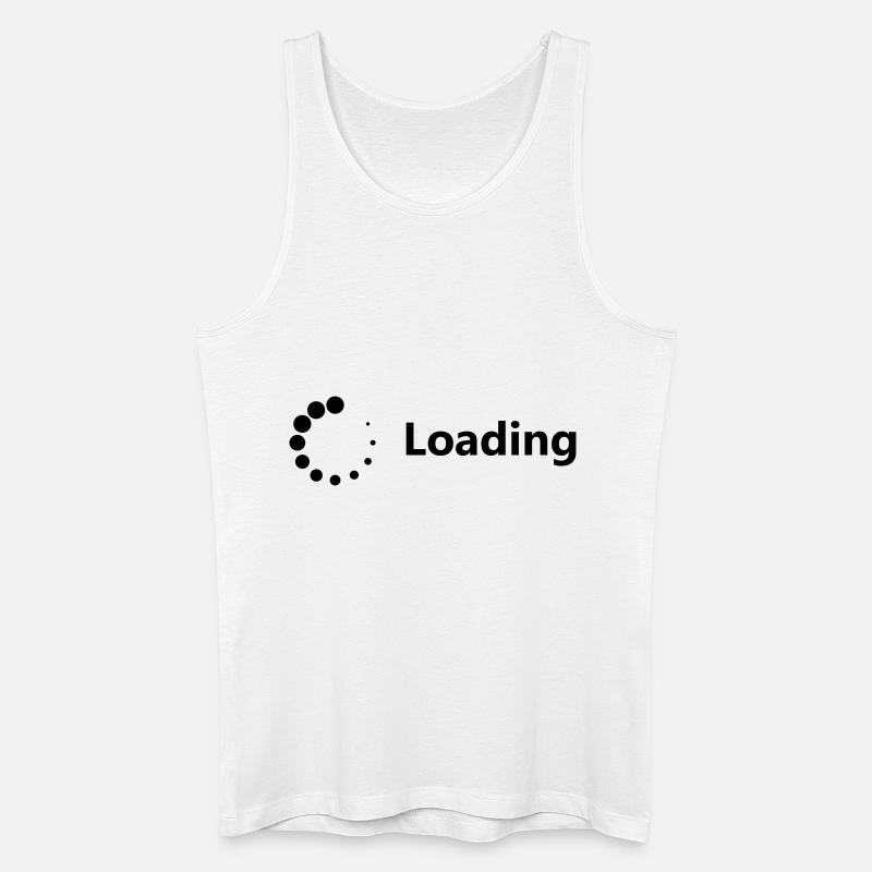 Loading - Männer Bio Tank Top - Weiß