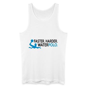 water polo - Männer Bio Tank Top - Weiß - Vorne