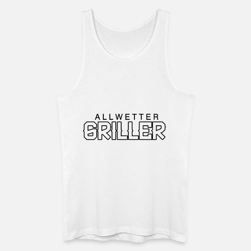 grill - Männer Bio Tank Top - Weiß