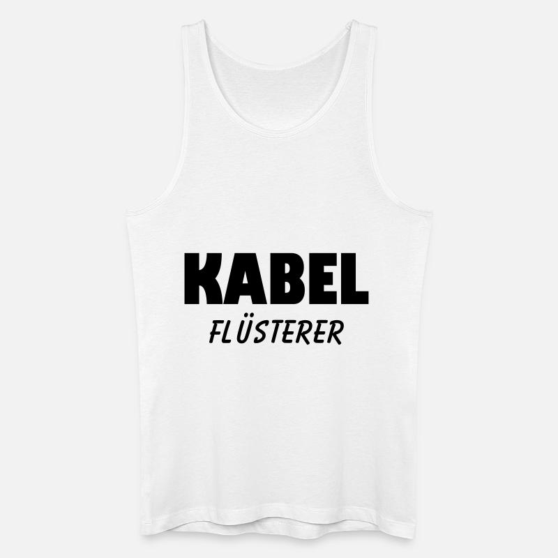kabel flüsterer - Männer Bio Tank Top - Weiß