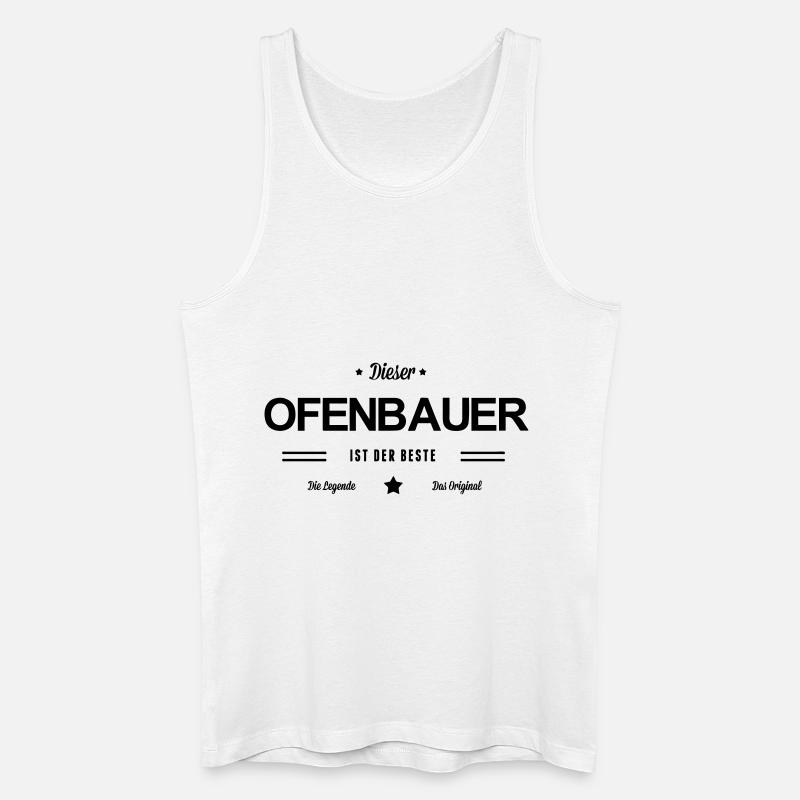 Bester Ofenbauer - Männer Bio Tank Top - Weiß