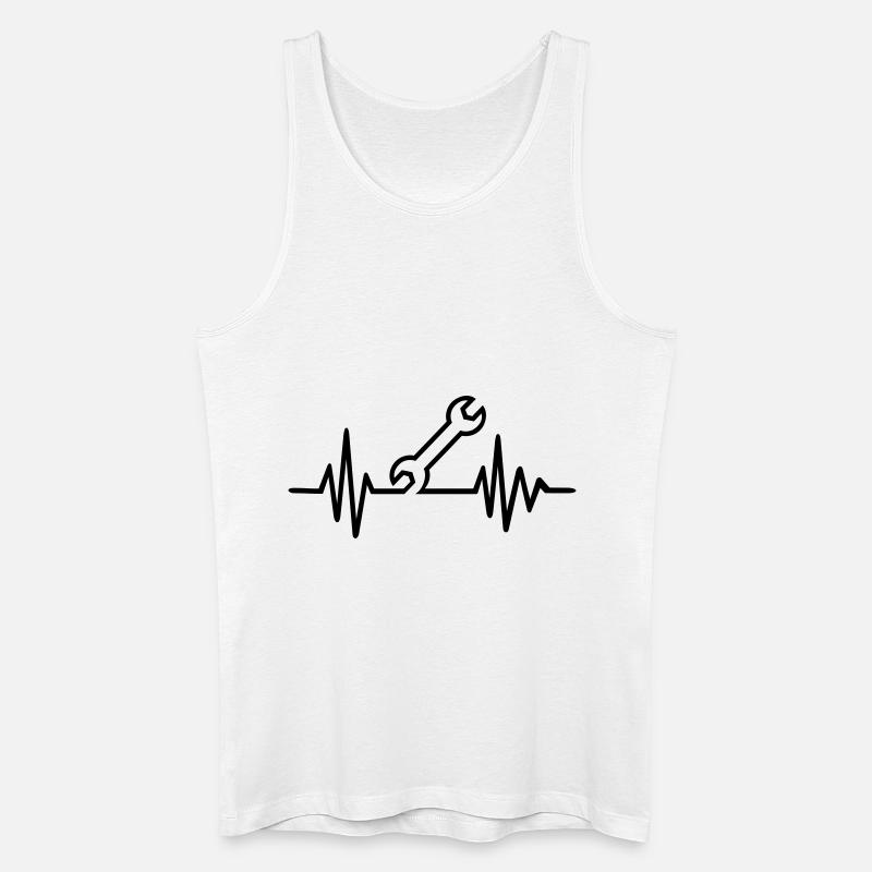 Mechaniker - Männer Bio Tank Top - Weiß