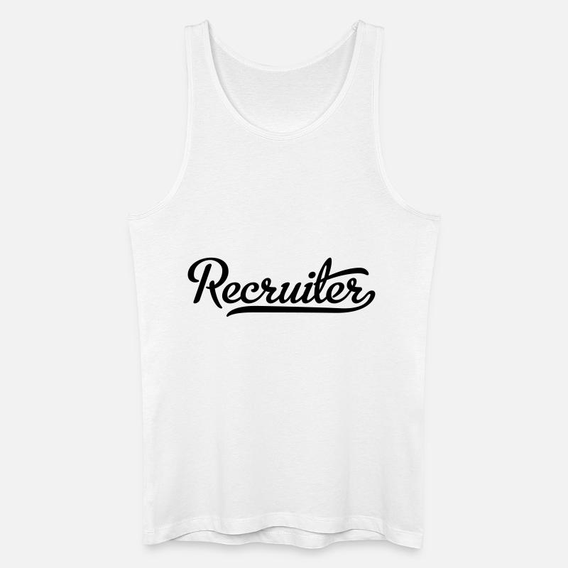 Recruiter - Männer Bio Tank Top - Weiß