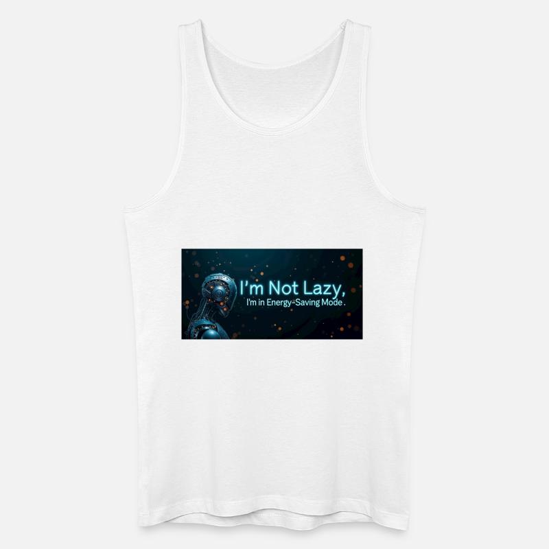 Nerd Code Energy - Männer Bio Tank Top - Weiß