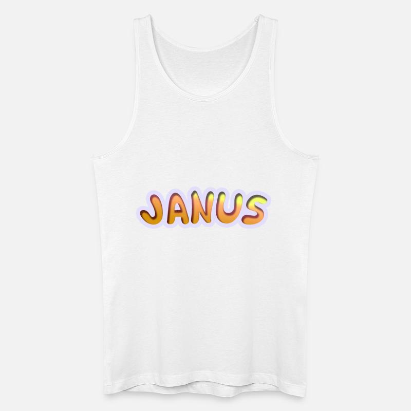 Janus - Männer Bio Tank Top - Weiß
