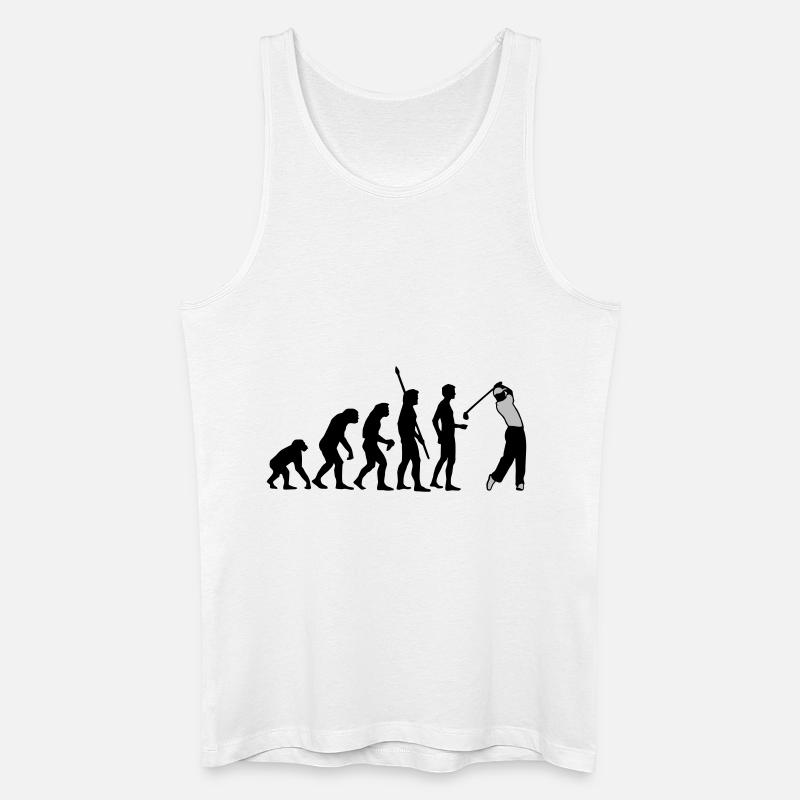 evolution_golf_b_2c - Männer Bio Tank Top - Weiß