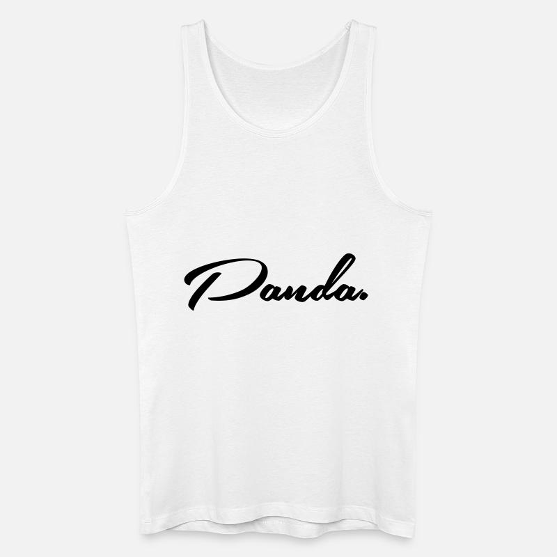 panda. - Männer Bio Tank Top - Weiß