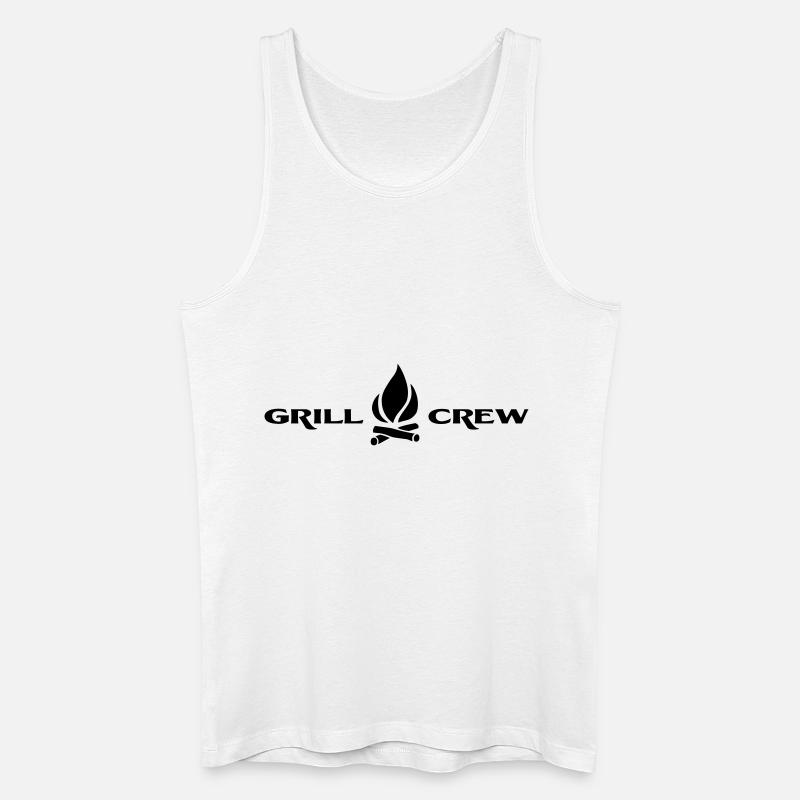 Grill Crew - Männer Bio Tank Top - Weiß