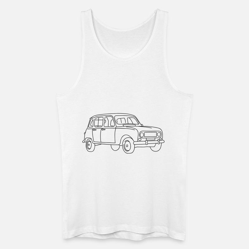 R4 (Auto) - Männer Bio Tank Top - Weiß