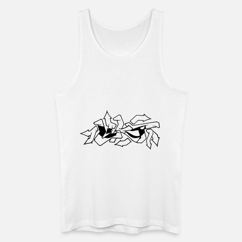 Graffiti Face LKT - Männer Bio Tank Top - Weiß