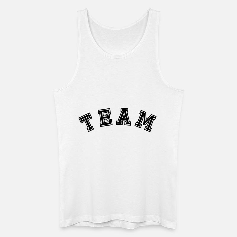 Das TEAM - Männer Bio Tank Top - Weiß