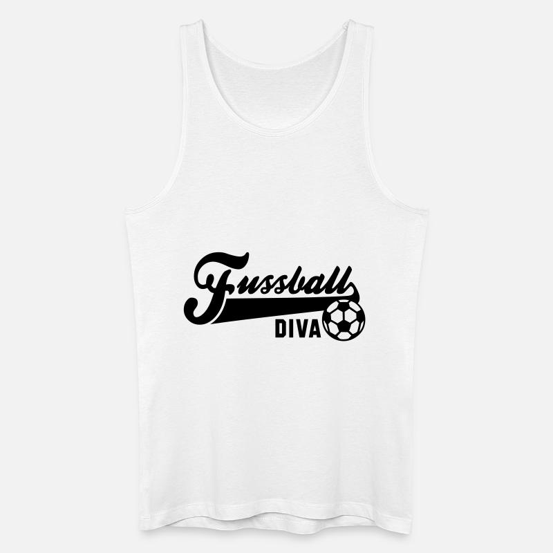 Fussball DIVA - Männer Bio Tank Top - Weiß