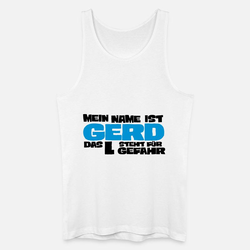 gerd - Männer Bio Tank Top - Weiß