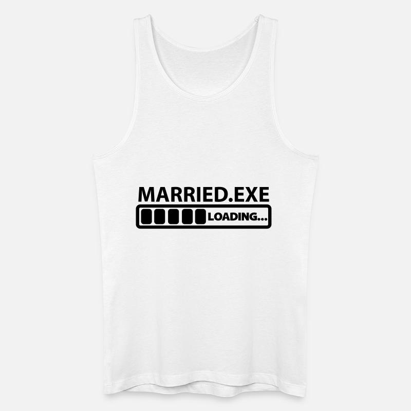 married exe loading - Männer Bio Tank Top - Weiß