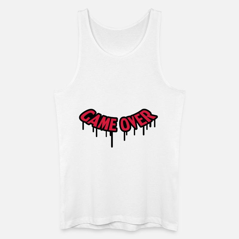 Game Over Graffiti - Männer Bio Tank Top - Weiß