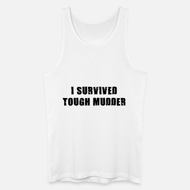 I survived Tough Mudder - Männer Bio Tank Top - Weiß