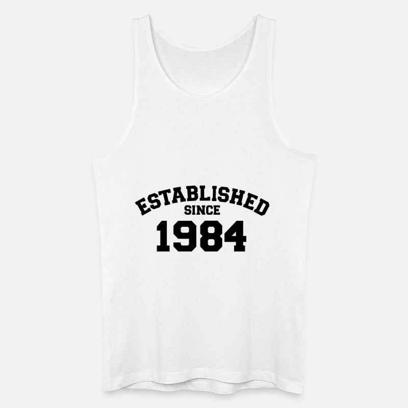 1984 - Männer Bio Tank Top - Weiß