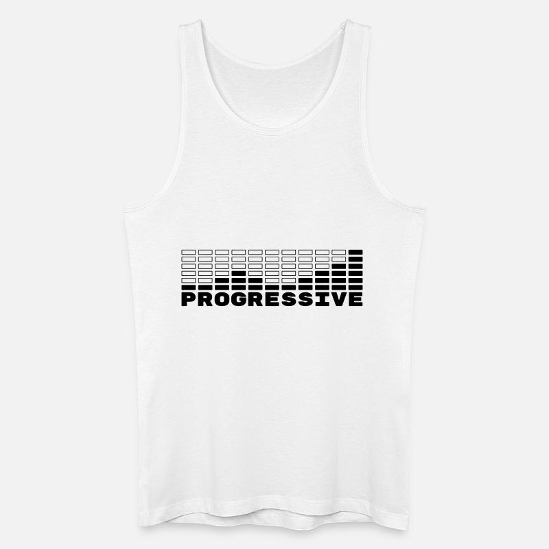 Progressive - Männer Bio Tank Top - Weiß
