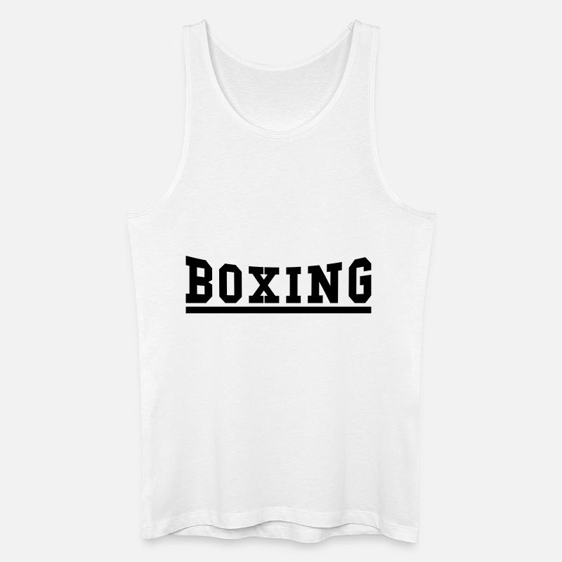 BOXING - Männer Bio Tank Top - Weiß