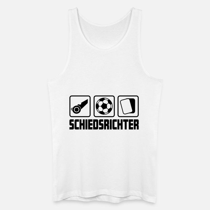 Schiedsrichter - Männer Bio Tank Top - Weiß