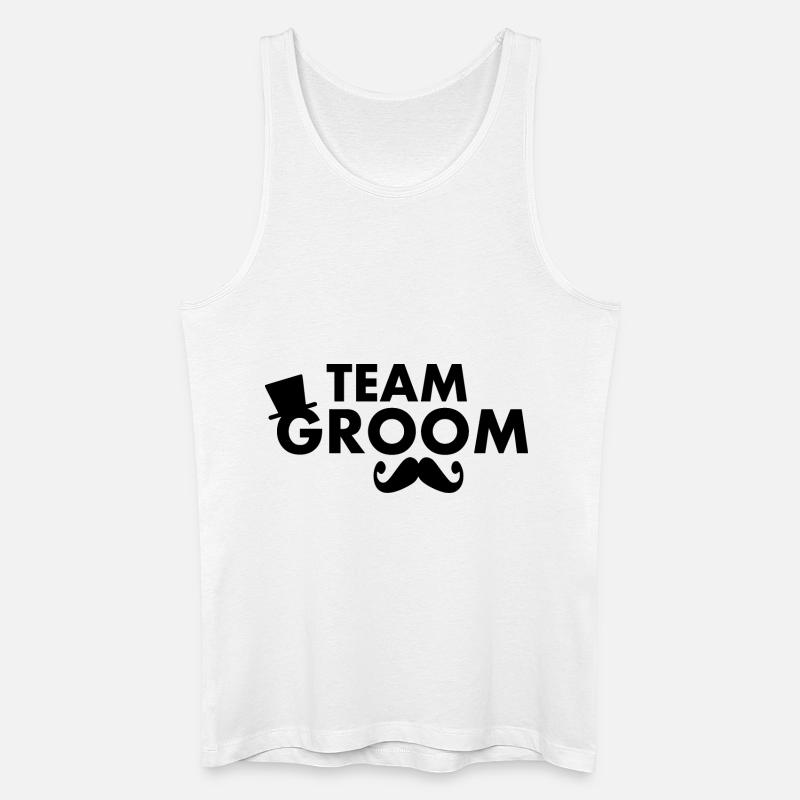 Team groom - Männer Bio Tank Top - Weiß