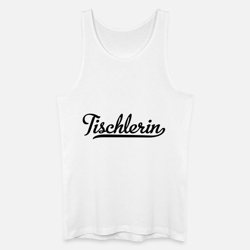 Tischlerin - Männer Bio Tank Top - Weiß