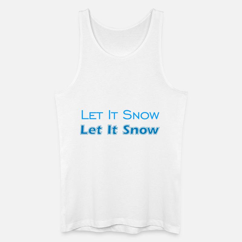 Let It Snow - Männer Bio Tank Top - Weiß