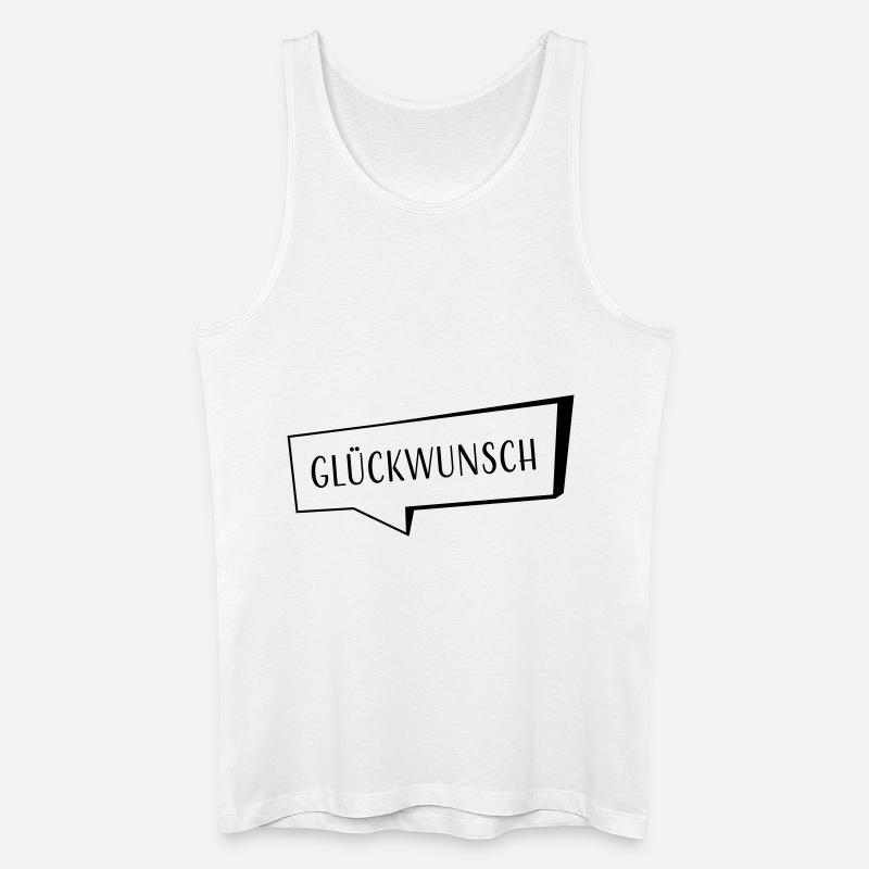 Glueckwunsch - Männer Bio Tank Top - Weiß