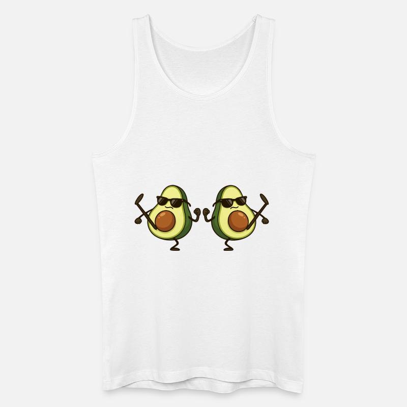 avocado karate 2 - Männer Bio Tank Top - Weiß