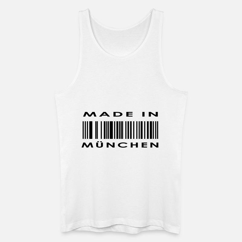 München - Männer Bio Tank Top - Weiß
