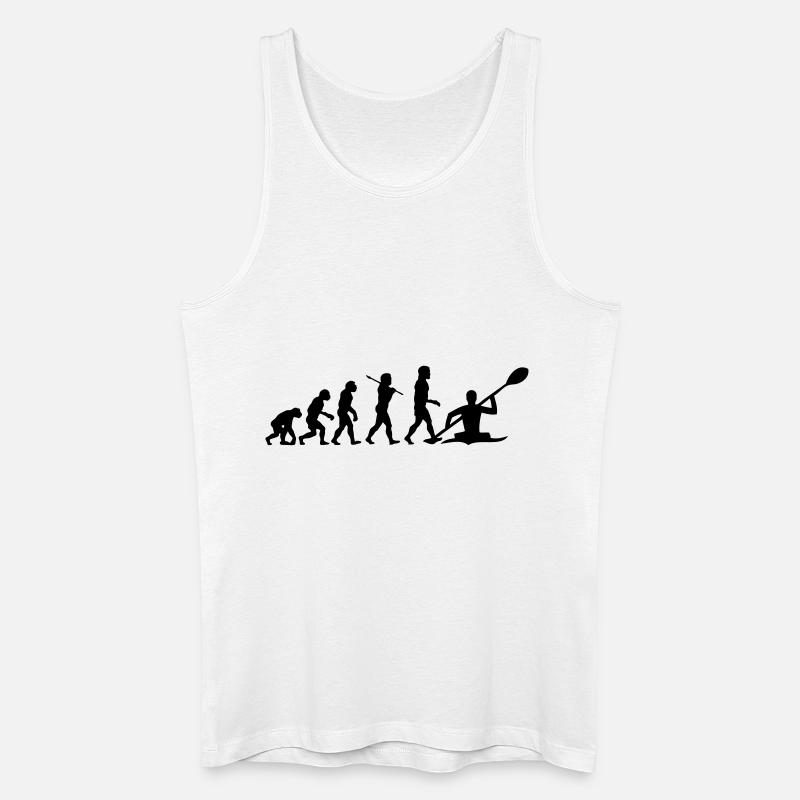 Kayaking - Kayak Evolution - Männer Bio Tank Top - Weiß