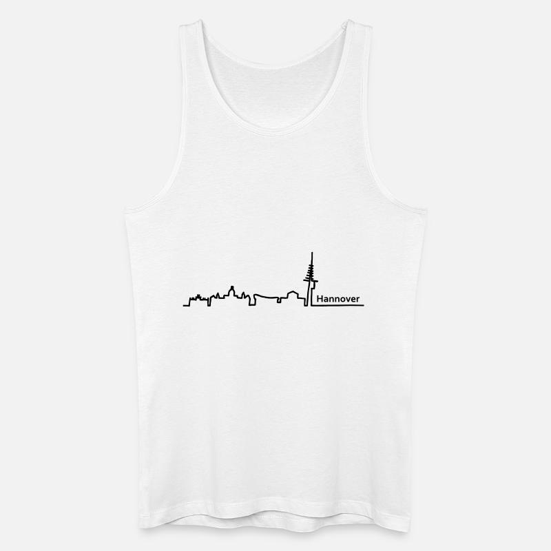 Hannover skyline - Männer Bio Tank Top - Weiß