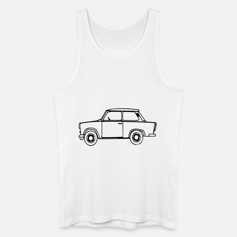 Trabant Outlines - Männer Bio Tank Top - Weiß