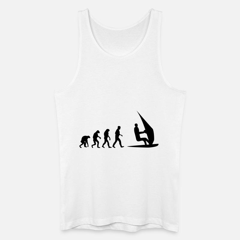 windsurf evolution - Männer Bio Tank Top - Weiß