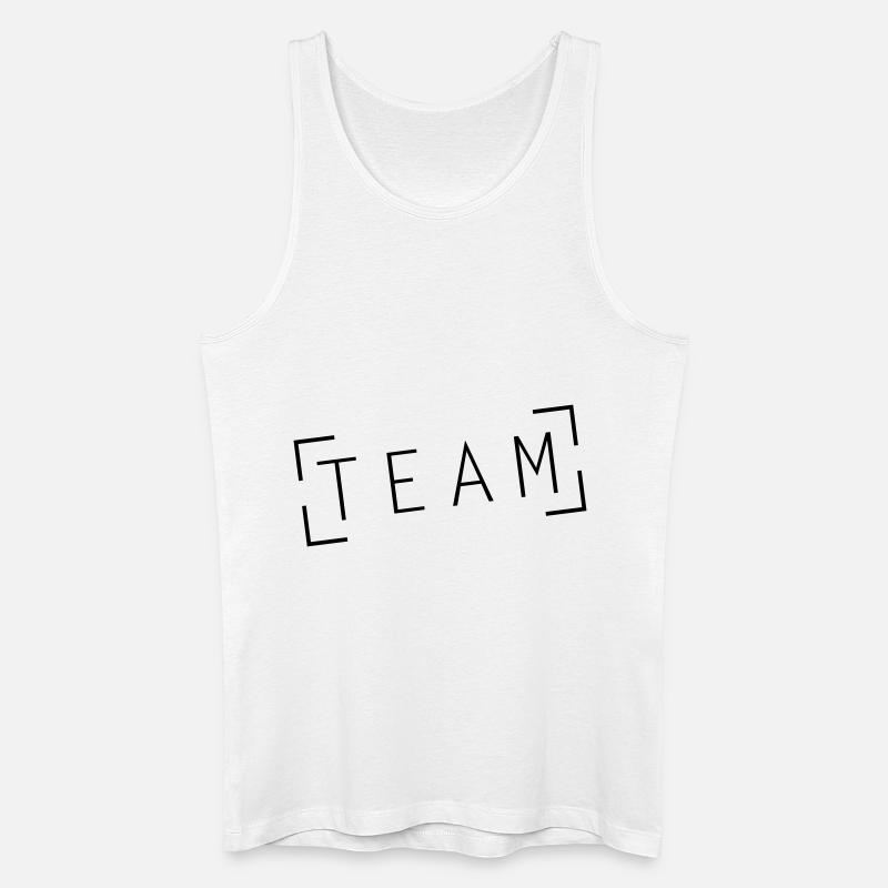 Team Stamp - Männer Bio Tank Top - Weiß