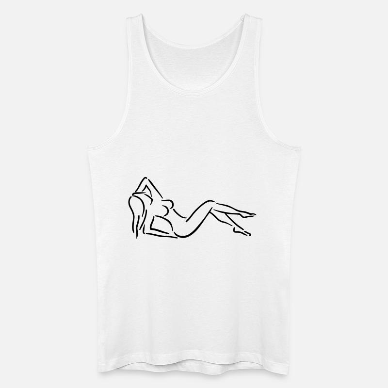 Frau - Männer Bio Tank Top - Weiß