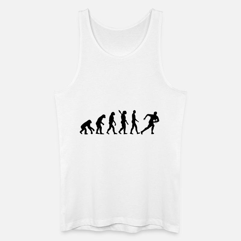 Rugby - Männer Bio Tank Top - Weiß