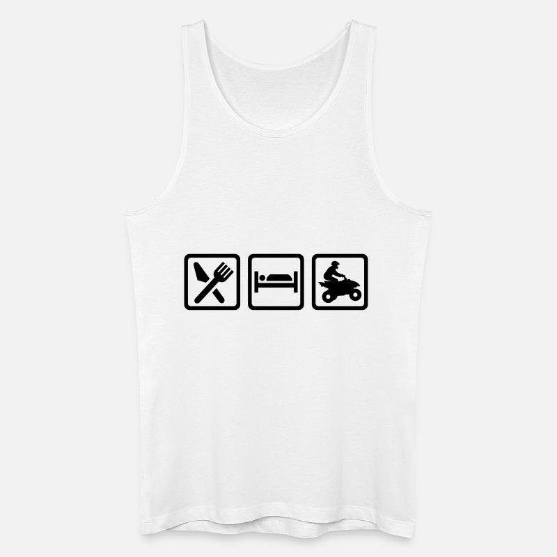 Quad - Männer Bio Tank Top - Weiß